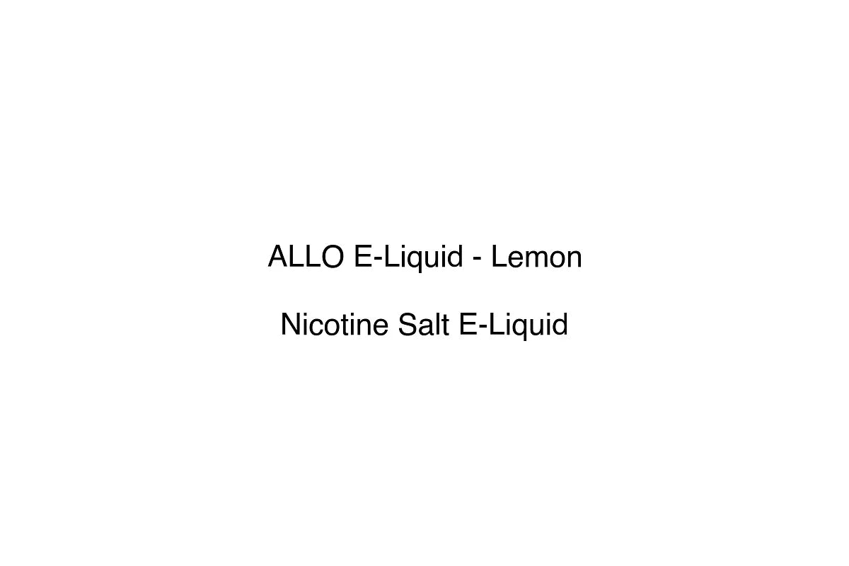 ALLO E-Liquid - Lemon