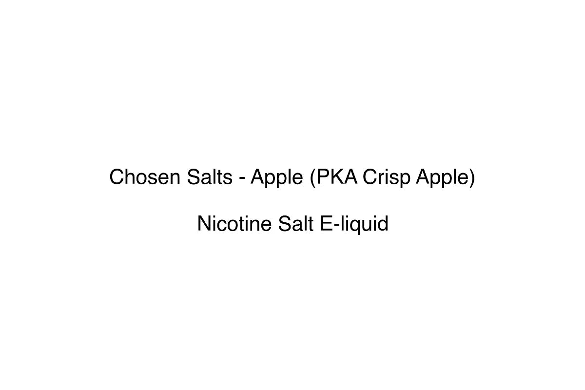 Chosen Salts - Apple (PKA Crisp Apple)