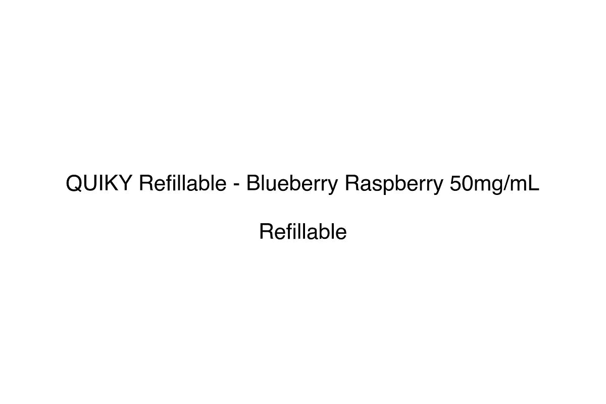 QUIKY Refillable - Blueberry Raspberry 50mg/mL - Simply Vape