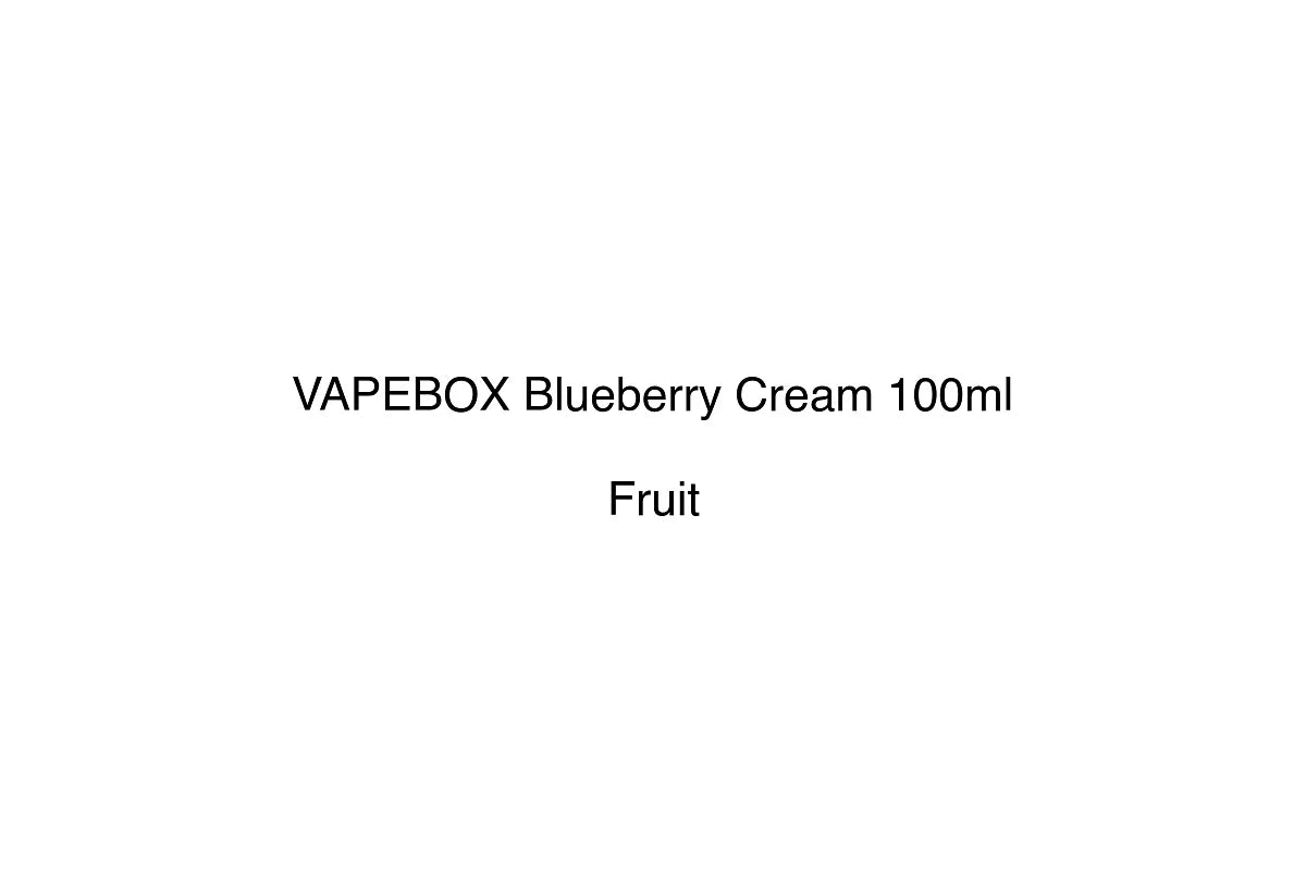 VAPEBOX Blueberry Cream 100ml