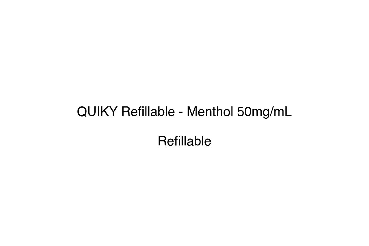 QUIKY Refillable - Menthol 50mg/mL - Simply Vape