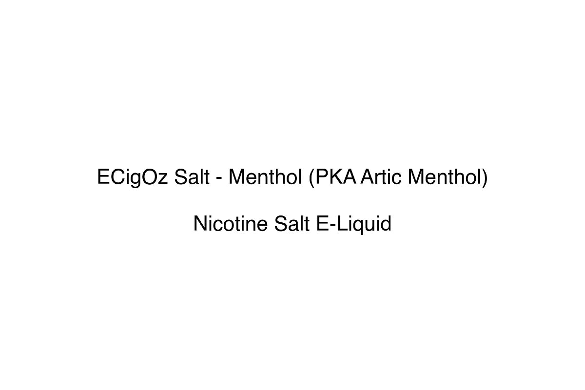 ECigOz Salt - Menthol (PKA Artic Menthol)