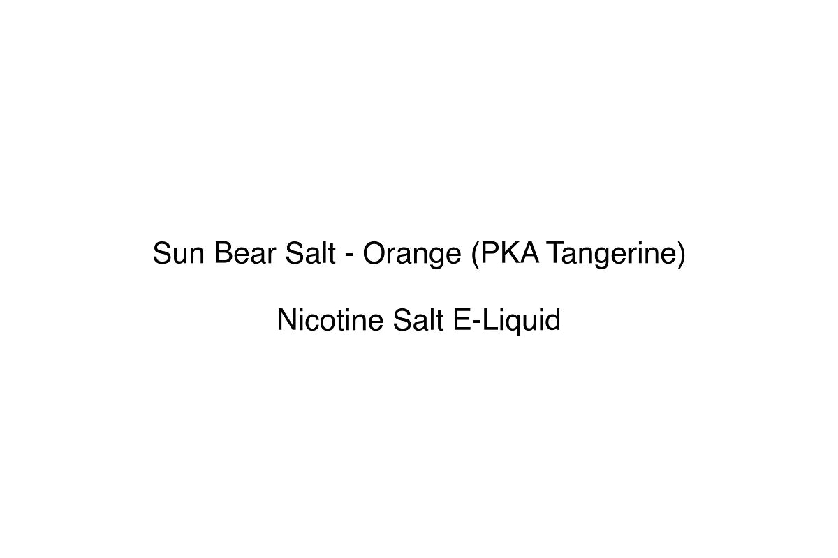 Sun Bear Salt - Orange (PKA Tangerine)