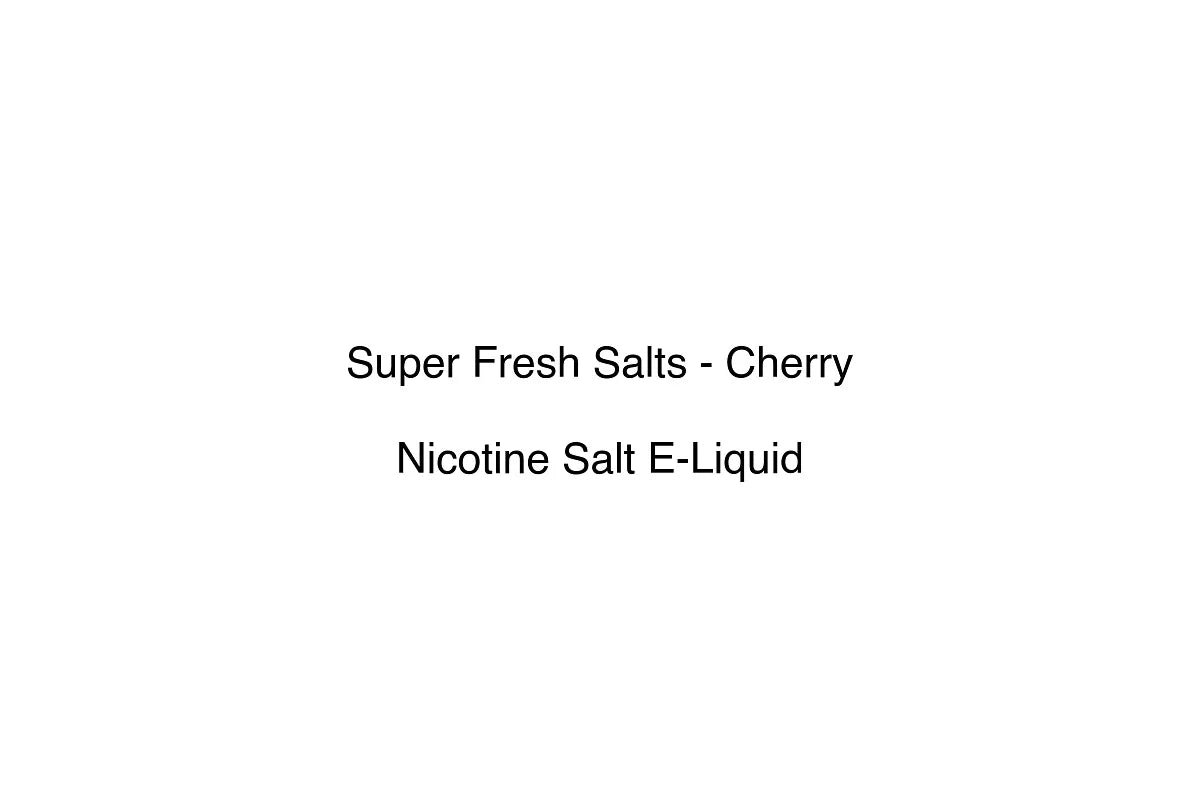 Super Fresh Salts - Cherry