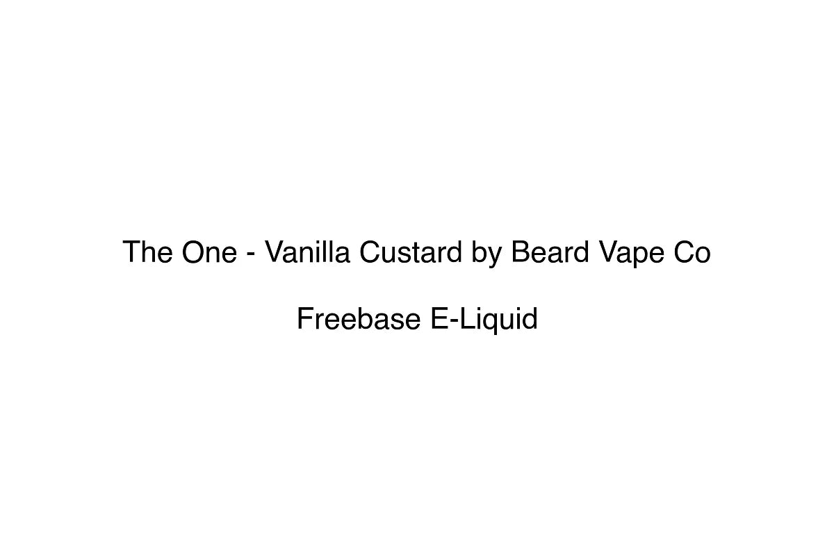 The One - Vanilla Custard by Beard Vape Co