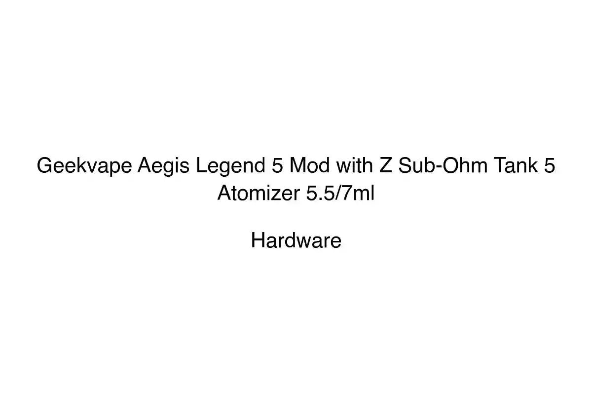 Geekvape Aegis Legend 5 Mod with Z Sub-Ohm Tank 5 Atomizer 5.5/7ml