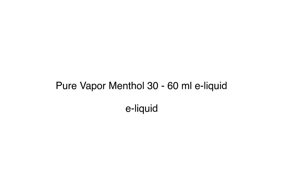 Pure Vapor Menthol 30 - 60 ml e-liquid - Simply Vape