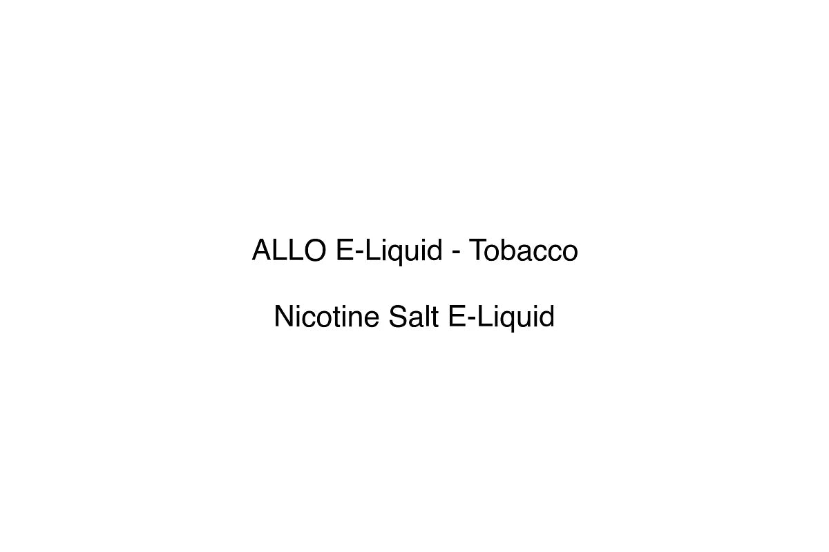 ALLO E-Liquid - Tobacco