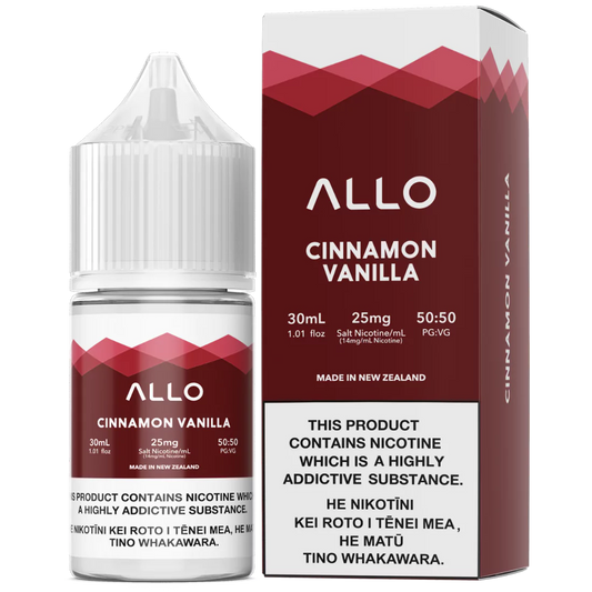 Allo E-Liquid - Cinnamon Vanilla (PKA  Cola)