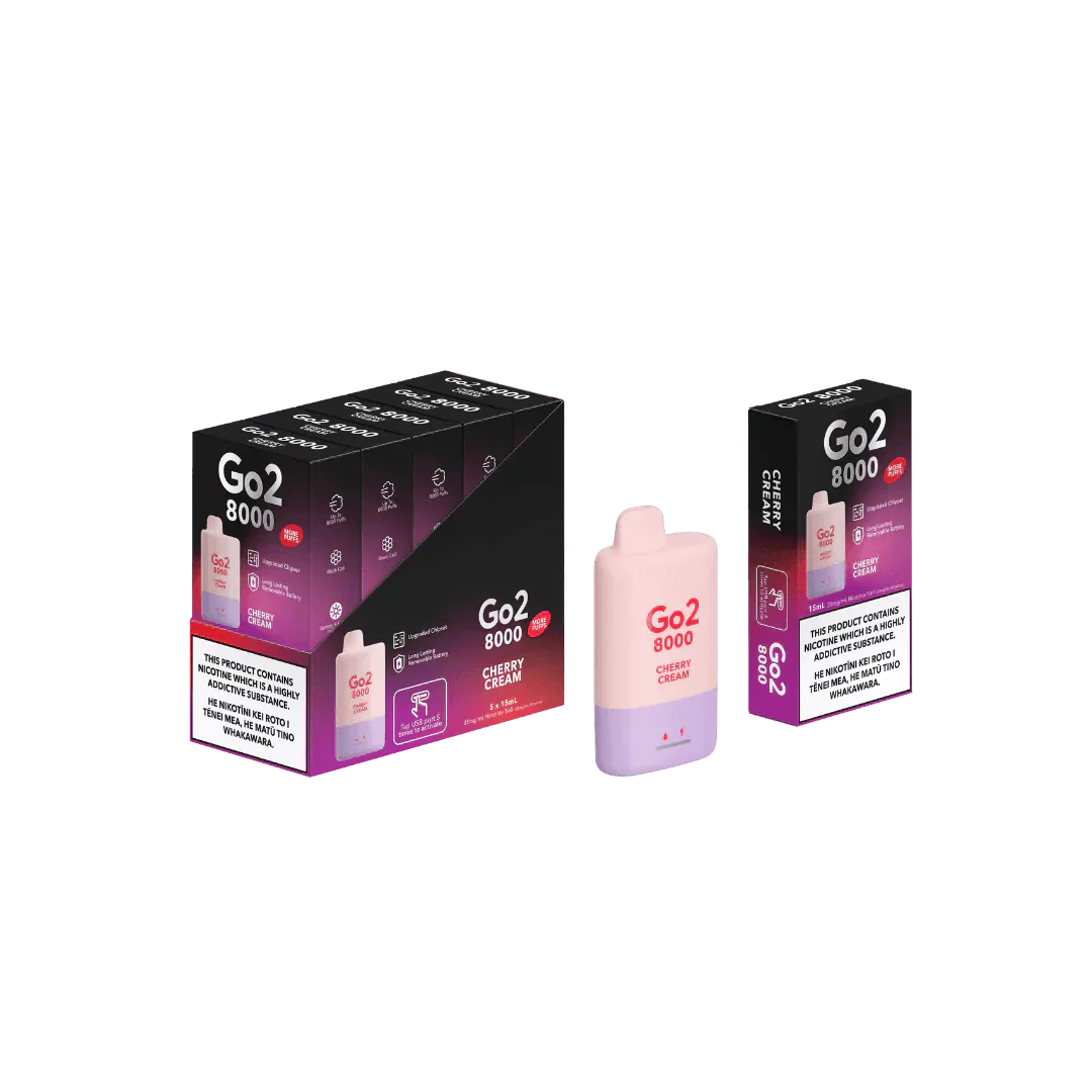 Go2 8000 Disposable Cherry Cream 35mg/mL