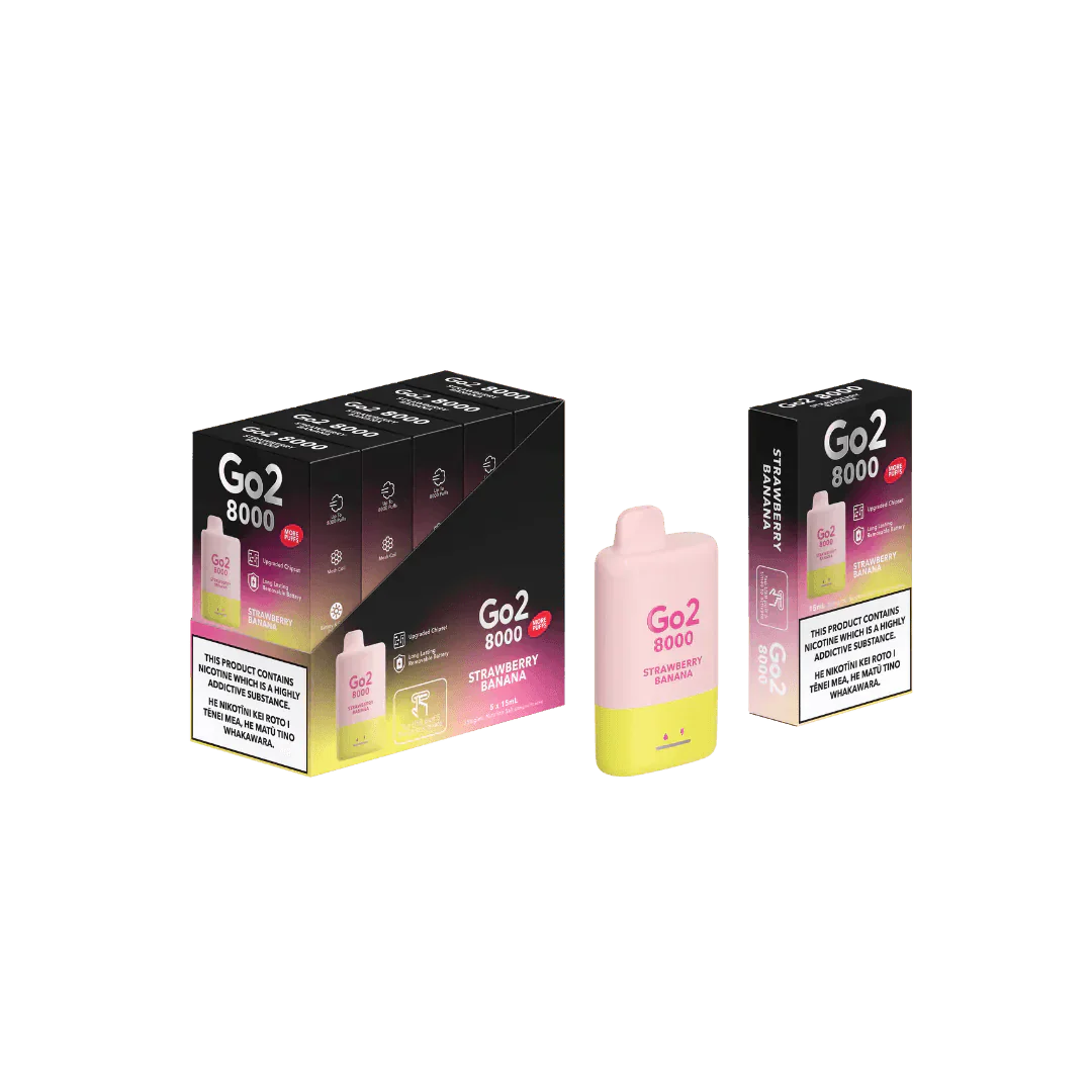 Go2 8000 Disposable Strawberry Banana 35mg/mL