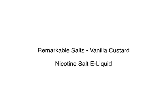 Remarkable Salts - Vanilla Custard - Simply Vape