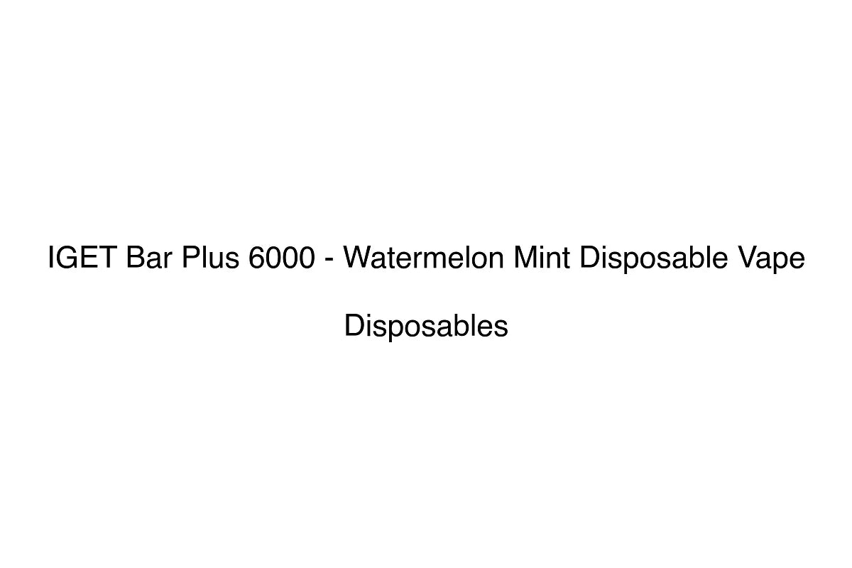 IGET Bar Plus 6000 - Watermelon Mint Disposable Vape