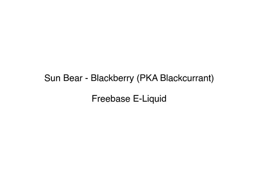 Sun Bear - Blackberry (PKA Blackcurrant) - Simply Vape