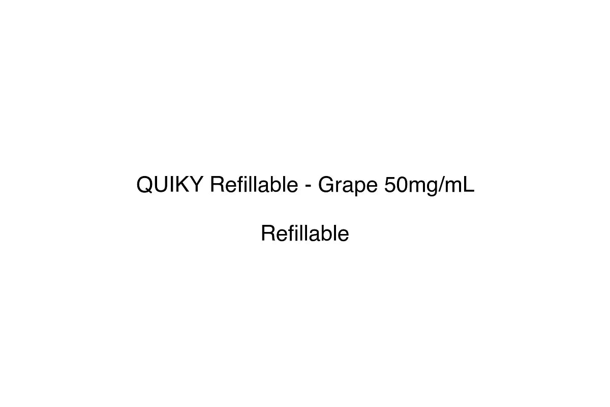 QUIKY Refillable - Grape 50mg/mL - Simply Vape