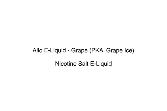 Allo E-Liquid - Grape (PKA  Grape Ice) - Simply Vape