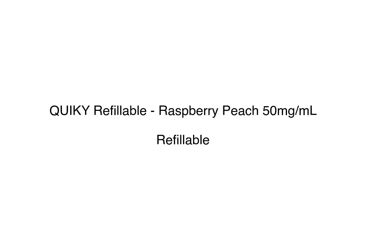 QUIKY Refillable - Raspberry Peach 50mg/mL - Simply Vape