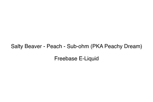 Salty Beaver - Peach - Sub-ohm (PKA Peachy Dream) - Simply Vape