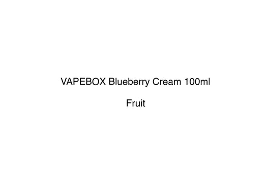 VAPEBOX Blueberry Cream 100ml - Simply Vape