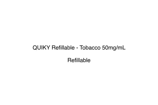 QUIKY Refillable - Tobacco 50mg/mL - Simply Vape