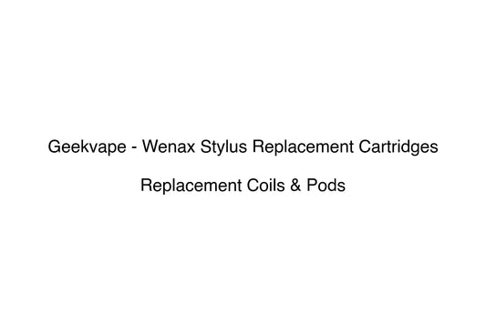 Geekvape - Wenax Stylus Replacement Cartridges - Simply Vape