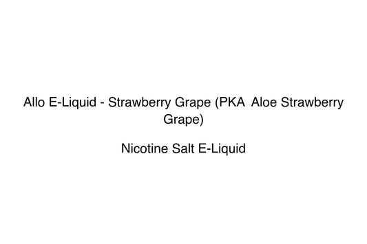 Allo E-Liquid - Strawberry Grape (PKA  Aloe Strawberry Grape) - Simply Vape