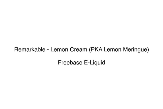 Remarkable - Lemon Cream (PKA Lemon Meringue) - Simply Vape