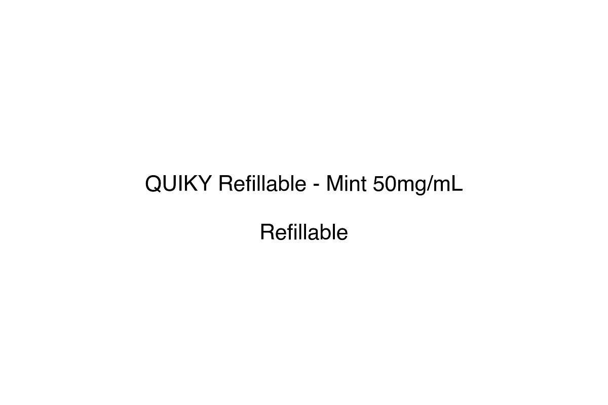 QUIKY Refillable - Mint 50mg/mL - Simply Vape