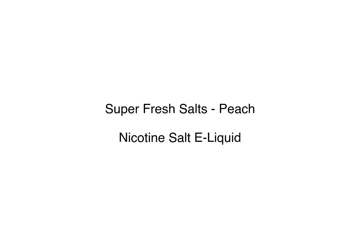 Super Fresh Salts - Peach - Simply Vape