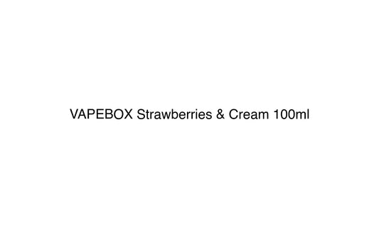 VAPEBOX Strawberries & Cream 100ml - Simply Vape