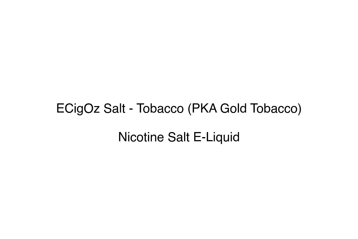 ECigOz Salt - Tobacco (PKA Gold Tobacco)