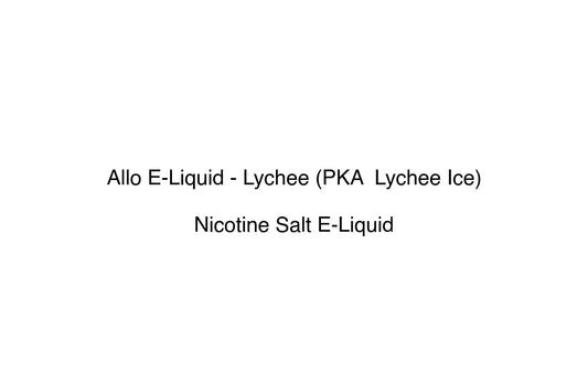 Allo E-Liquid - Lychee (PKA  Lychee Ice) - Simply Vape