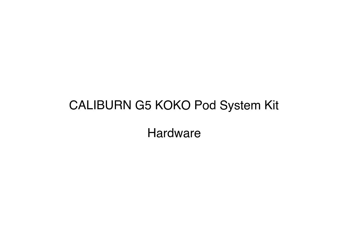 CALIBURN G5 KOKO Pod System Kit - Simply Vape