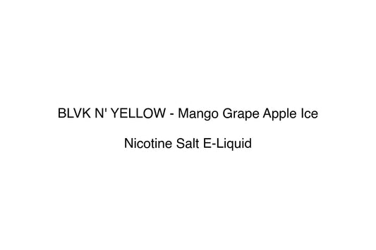 BLVK N' YELLOW - Mango Grape Apple Ice - Simply Vape