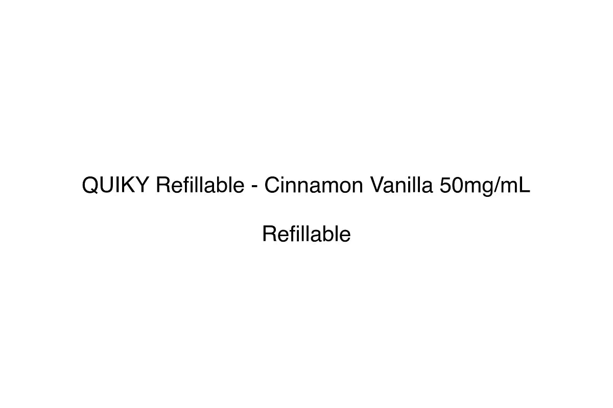 QUIKY Refillable - Cinnamon Vanilla 50mg/mL - Simply Vape