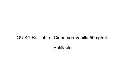 QUIKY Refillable - Cinnamon Vanilla 50mg/mL - Simply Vape