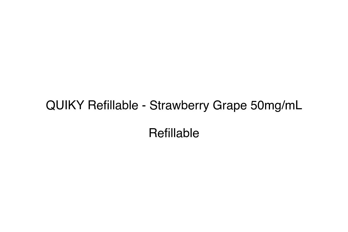 QUIKY Refillable - Strawberry Grape 50mg/mL - Simply Vape