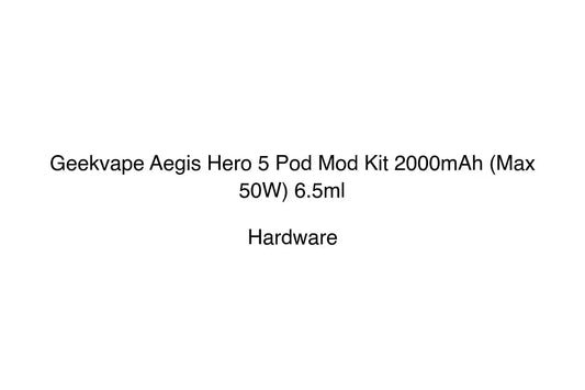 Geekvape Aegis Hero 5 Pod Mod Kit 2000mAh (Max 50W) 6.5ml