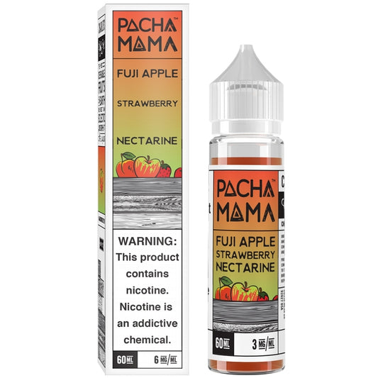 Pacha Mama E-liquid - Fuji Apple, Strawberry & Nectarine 60 ml - Pure Vapor