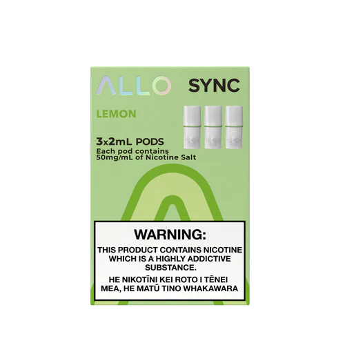 Allo Sync Lemon Pods - 3 Pack - Simply Vape